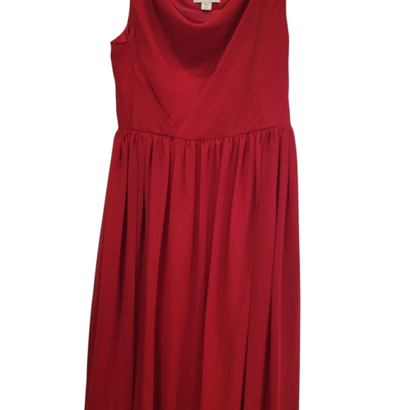 Coldwater Creek NWT Sleeveless Cocktail Chiffon Dreams Dress in Red size 14 - Picture 14 of 14